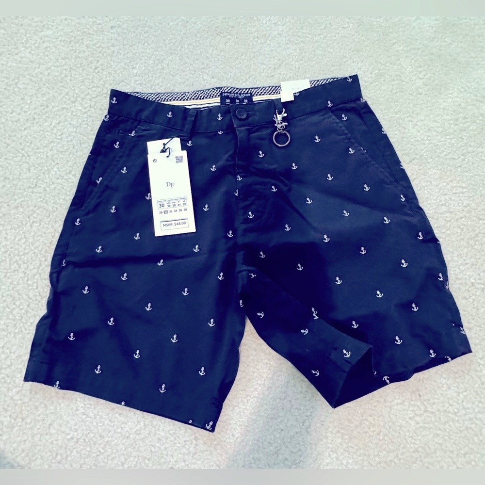 Navy blue shorts, size 30.